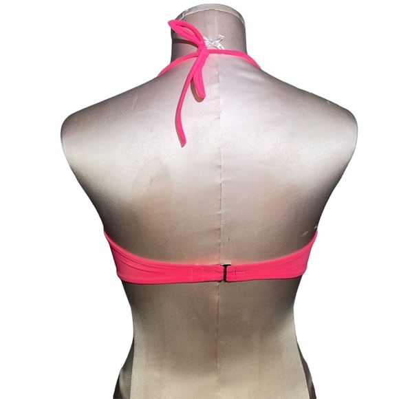 Victoria’s Secret hot pink bikini top with sequins. Size M - Picture 4 of 7